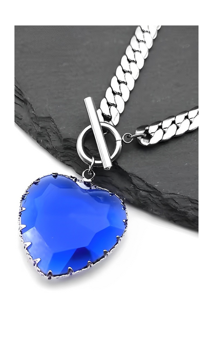 LoveChains™ - Heart Glass Pendant Choker