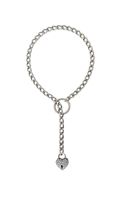 LoveChains™ - Crystal Lock & Key Slip Chain